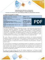 Syllabus Del Curso Políticas Públicas y Desarrollo Humano