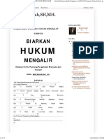 Budimansyah, SH, Mh. - Sinopsis Buku - Biarkan Hukum Mengalir