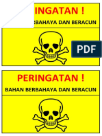 Stiker Peringatan B3