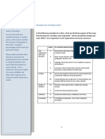 Analyzing a marking rubric