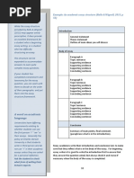 Example: An Academic Essay Structure (Rolls & Wignell, 2013, P 55)