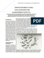 Condensadores para Aplicaciones de Radiofrecuencia