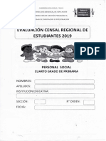 Evaluación Cesal Regional de Estudiantes 2019 / PERSONAL SOCIAL
