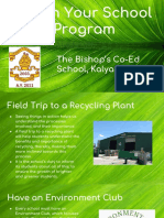 Green Your School Program: The Bishop's Co-Ed School, Kalyani Nagar