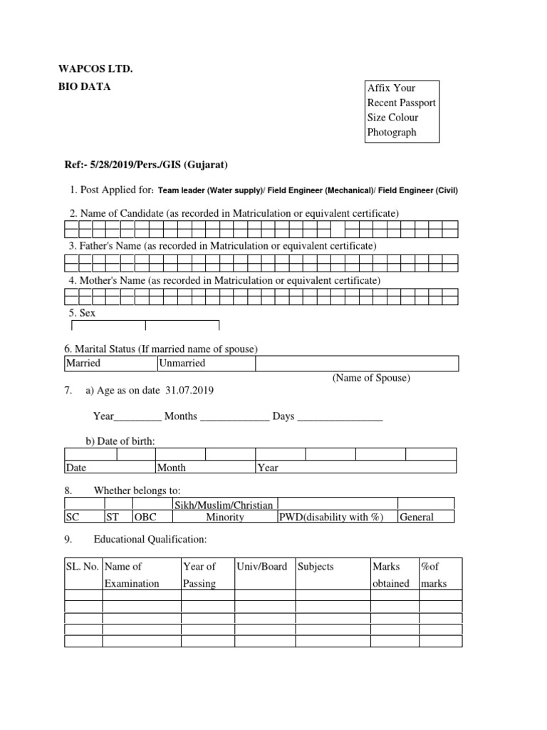 Team Leader Application Form Template | PDF | Government | Business