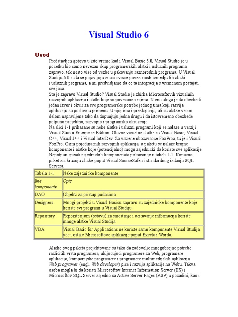 Visual Basic 6.0 | PDF