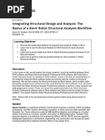 Integrating Structural Design and Analysis: The Basics of A Revit-Robot Structural Analysis Workflow