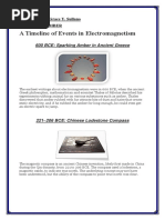 A Timeline of Events in Electromagnetism