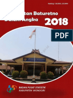 Kecamatan Baturetno Dalam Angka 2018