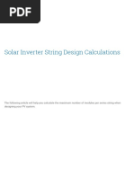 Solar Calculation | PDF | Power Inverter | Photovoltaic System