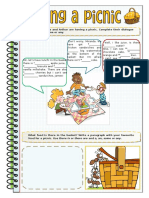 Having A Picnic A An Some or Any Grammar Drills Tests - 87747