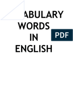 60 Vocabulary Words