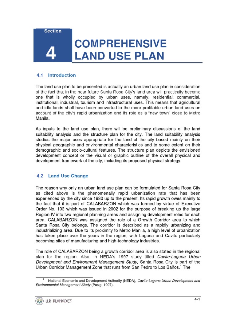 Section 4 Comprehensive Land Use Plan | PDF | Green Building | Zoning