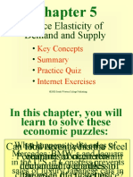 Price Elasticity of Demand and Supply: Key Concepts Practice Quiz Internet Exercises
