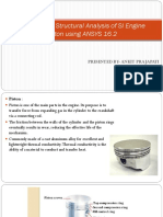 Thermal and Structural Analysis of SI Engine Piston