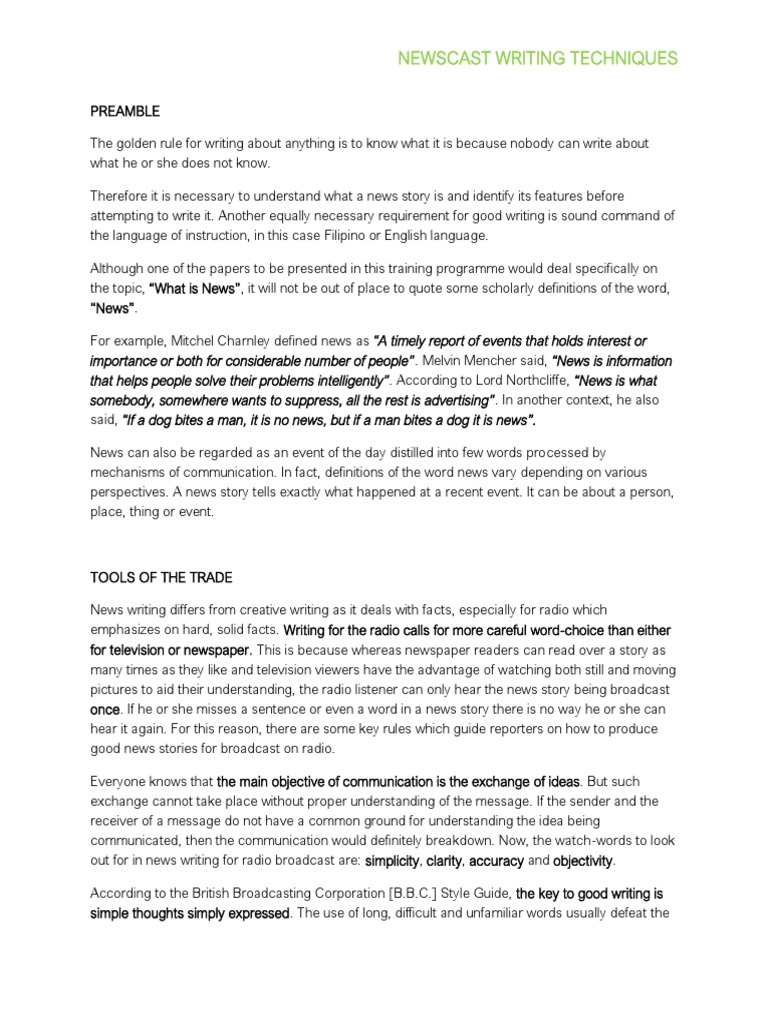 3 Vital Methods In Writing News For Tv – JPNQ