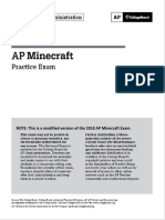 AP Minecraft Practice Exam