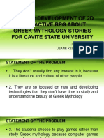 Olympia: Development of 2D Interactive RPG About Greek Mythology Stories For Cavite State University