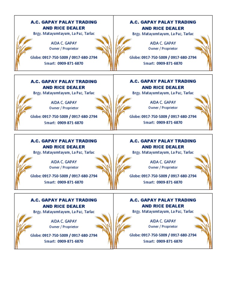 Call Card | PDF
