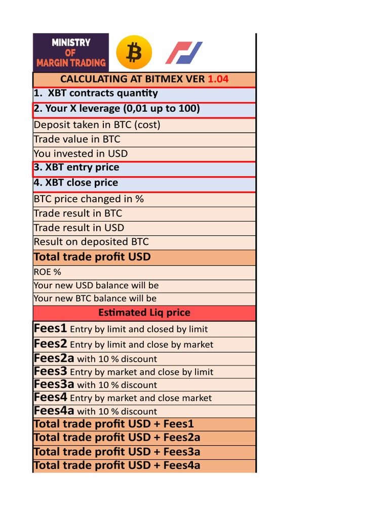 BitMEX Profit and Loss Calculator | PDF | Leverage (Finance) | Bitcoin