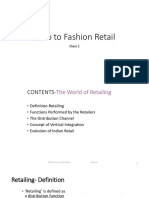 Intro To Fashion Retail Class 1