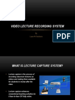 Video Lecture Recording System: by Laser AV Solutions