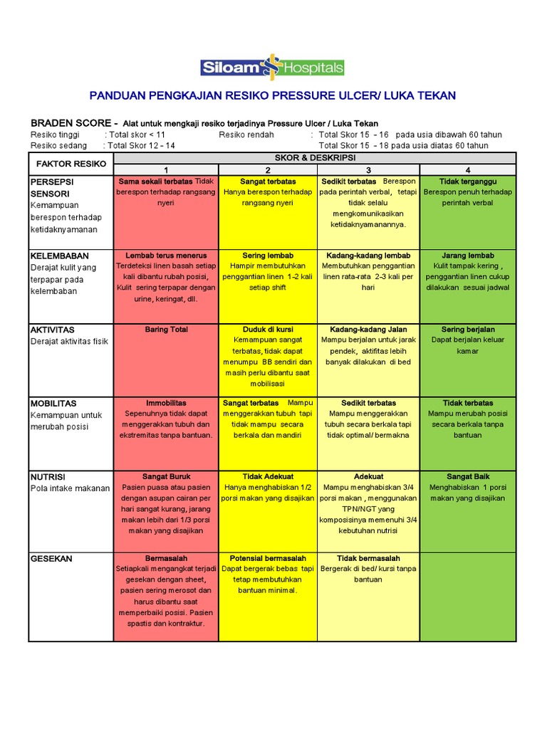Braden Score PDF