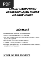 Credit Card Fraud Detection Using Hidden Markov Model