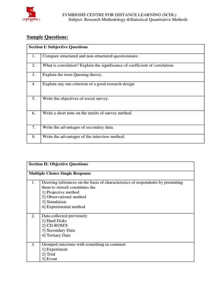 Research Methods Exam Prep | PDF | Survey Methodology | Experiment