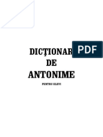 Dictionar Antonime