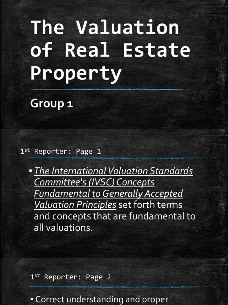 An In-Depth Analysis of Real Estate Valuation Methods and Standards ...