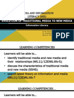 Evolution of Traditional to New Media