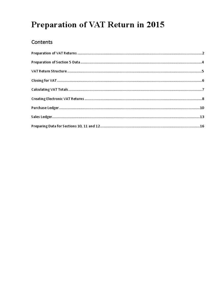 VAT Return Guide for Accountants | PDF | Value Added Tax | Invoice
