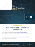 Past Continuous Minuly Cas Priebehovy