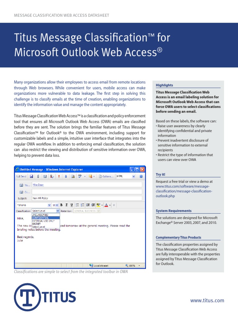Titus Classification Software , Data Classification Suite for Microsoft ...