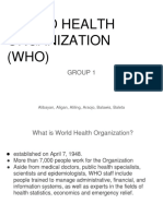 World Health Organization (WHO) : Group 1
