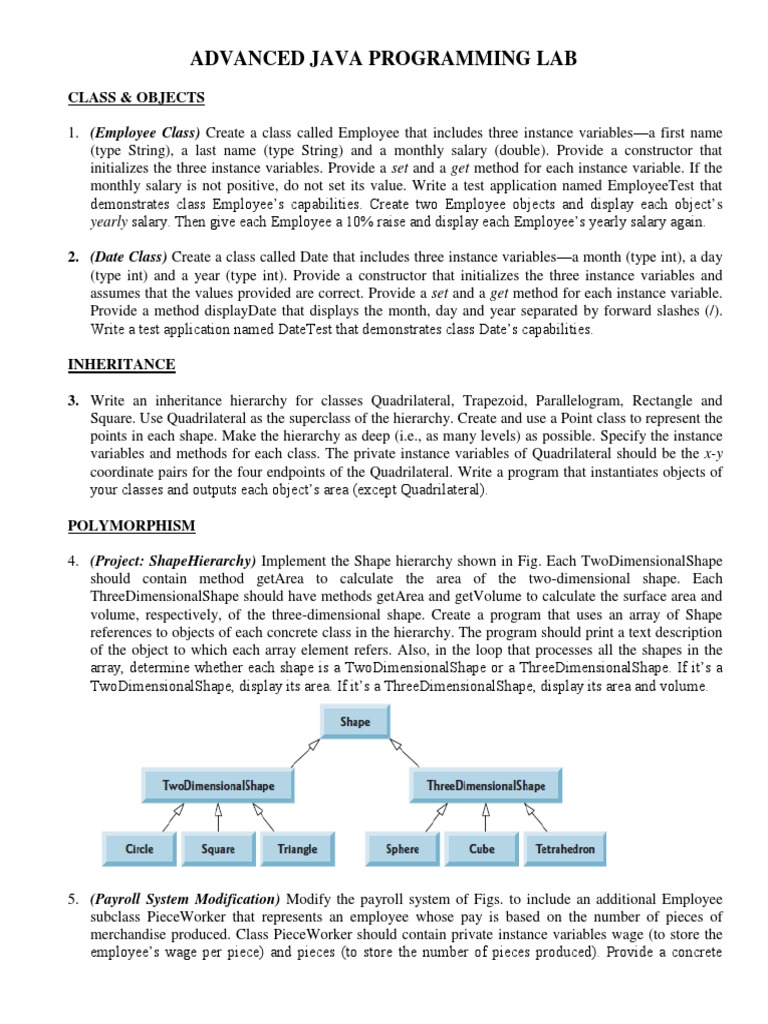 Advanced Java Programs Harry | PDF | Class (Computer Programming ...