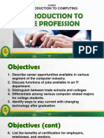 Module 1 - Introduction To The Profession