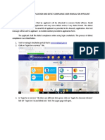 Status of Amnesty Application and Defect Compliance User Manual For Applicant