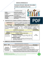 Sesión. Sas.nº.1. Primero de Secundaria Semana Santa