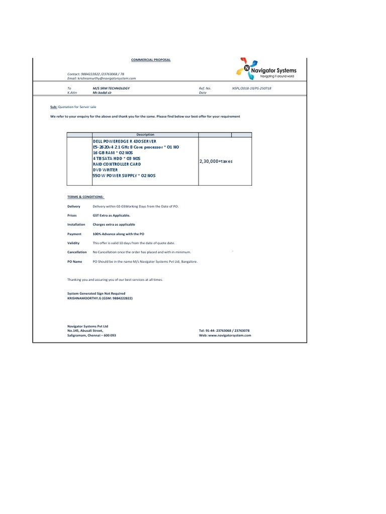 Srm Tech Proposal Pdf