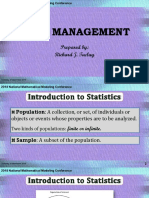 Data Management: Prepared By: Richard J. Taclay