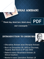 Dhirubhai Ambani: Think Big, Think Fast, Think Ahead. Ideas Are No One's Monopoly