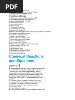 Chemical Eq and Reactions