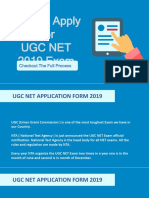 How To Apply For UGC NET 2019 Exam