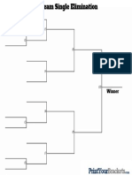 11 Team Single Elimination Bracket Template