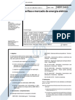 NBR 05463 - 1992 - Tarifas e mercado de energia eletrica.pdf