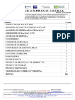 Vagas de Emprego de Sobral-03.09.19