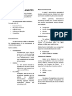 Environmental Analysis: Physical Environment