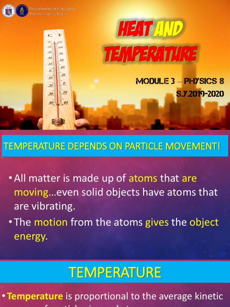 Heat And Temperature Pdf Pdf Convection Temperature